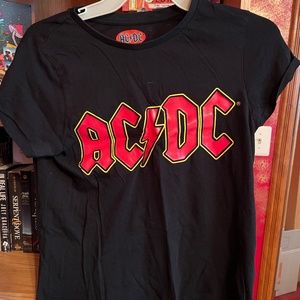 Black and red ACDC shirt